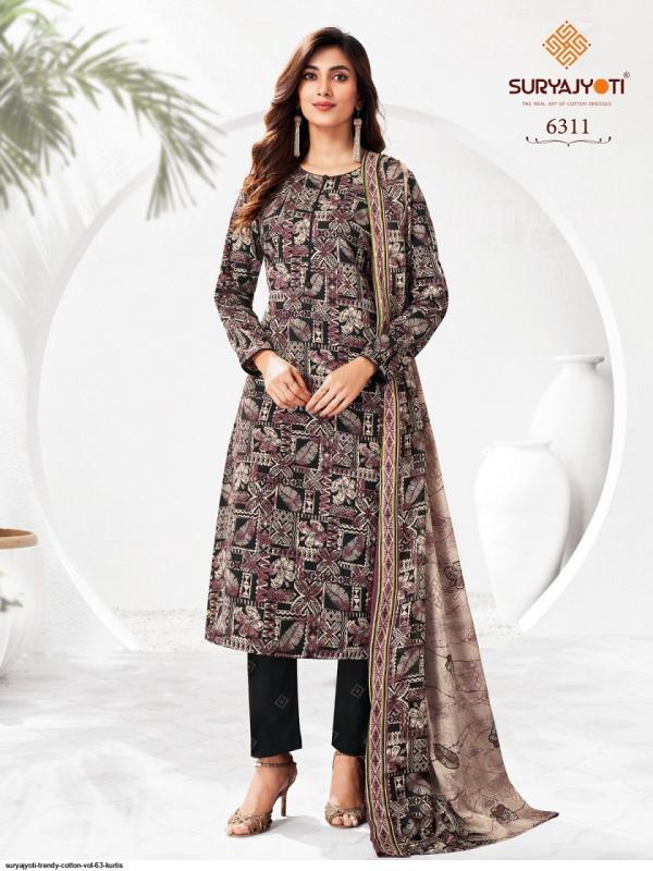 Suryajyoti Trendy Vol 63 Kurti Pant With Dupatta Collection